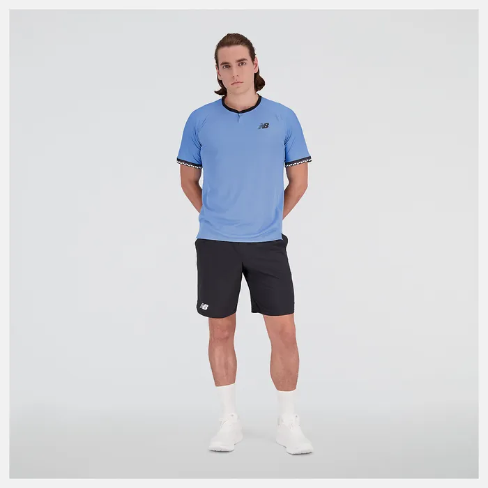 Men Tournament 9 inch Short BLACK Shorts New Balance