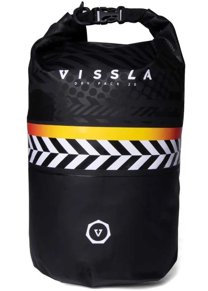 Men Vissla 7 Seas 20L Dry Pack Black Bags