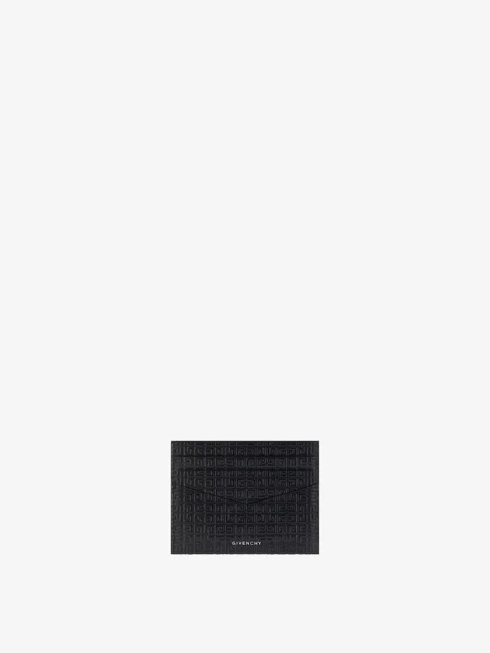 Men Wallets and Card Holders Givenchy GIVENCHY Card Holder In 4G Micro Leather Blackgreen Men Wallets and Card Holders Givenchy GIVENCHY Card Holder In 4G Micro Leather Blackgreen