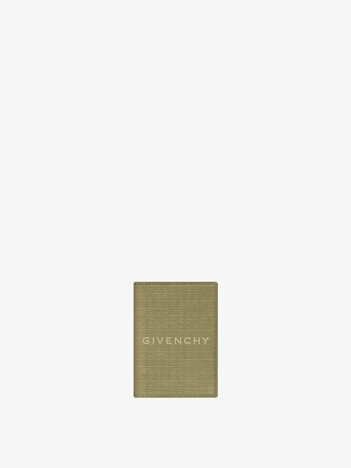 Men Wallets and Card Holders Givenchy GIVENCHY Card Holder In 4G Micro Leather Khaki Men Wallets and Card Holders Givenchy GIVENCHY Card Holder In 4G Micro Leather Khaki