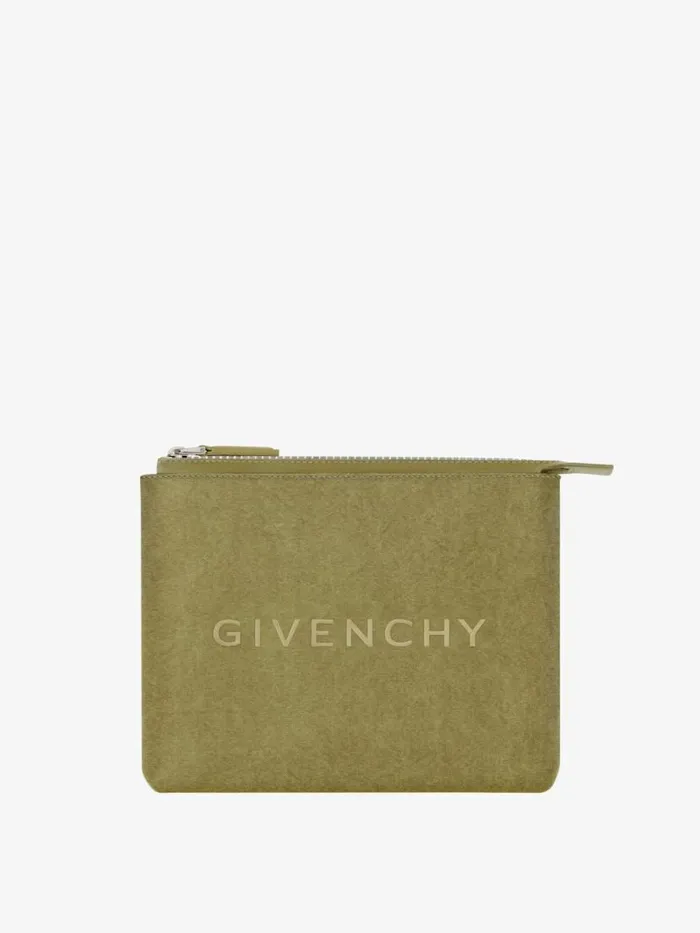 Men Wallets and Card Holders Givenchy GIVENCHY Travel Pouch In Canvas Khaki