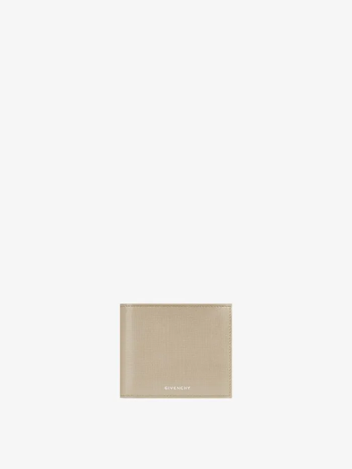 Men Wallets and Card Holders Givenchy Wallet In Classic 4G Leather Beigegrey