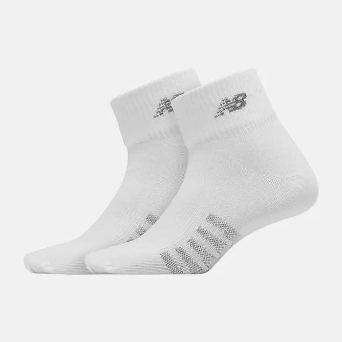 MenWomen Coolmax Thin Quarter Socks 2 Pack WHITE Socks New Balance