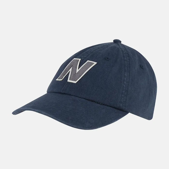 MenWomen New Balance 6 Panel Block N Snapback NB NAVY Hats