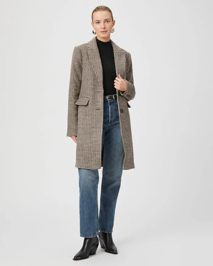 Merav Coat 8211 Chocolate Brown Multi Jackets and Coats PAIGE Women
