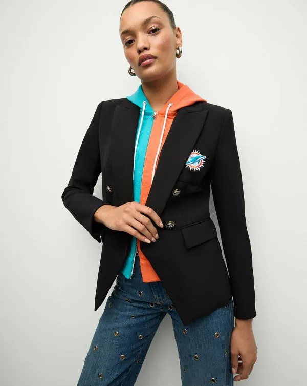 Miami Dolphins Dickey Jacket Miami Dolphins Women Veronica Beard Jackets and Outerwear Miami Dolphins Dickey Jacket Miami Dolphins Women Veronica Beard Jackets and Outerwear
