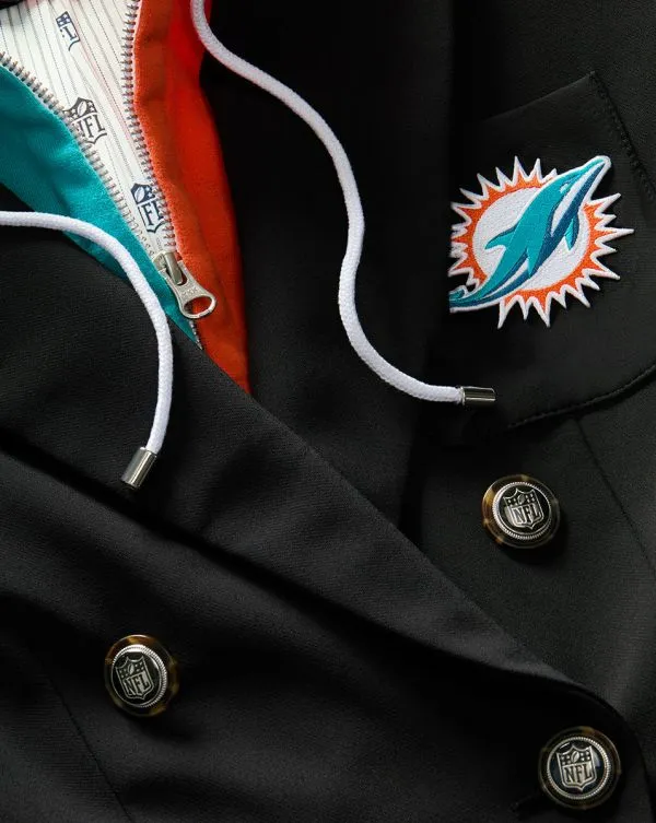 Miami Dolphins Dickey Jacket Miami Dolphins Women Veronica Beard Jackets and Outerwear
