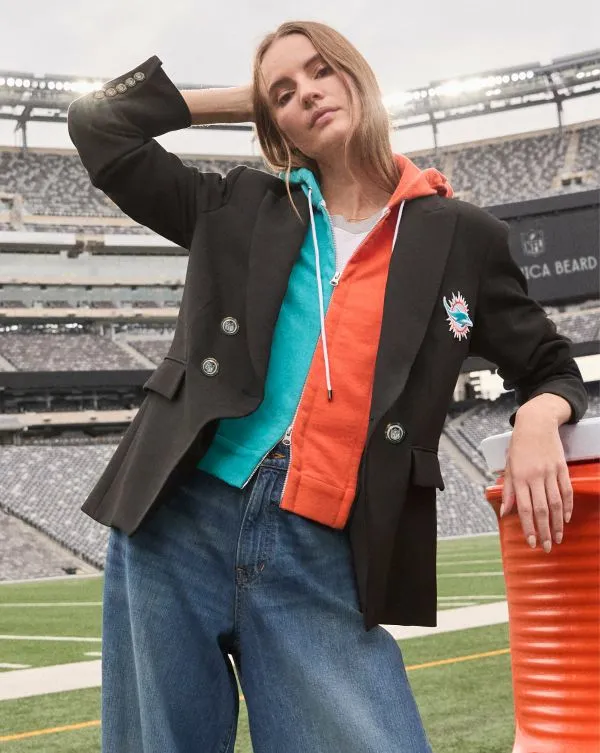 Miami Dolphins Dickey Jacket Miami Dolphins Women Veronica Beard Jackets and Outerwear