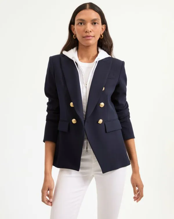 Miller Dickey Jacket Navyandgold Women Veronica Beard Jackets and Outerwear