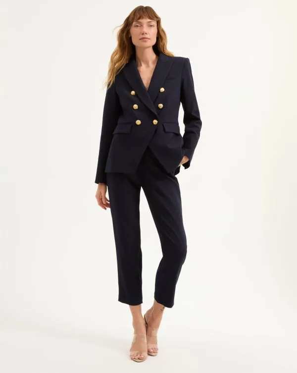 Miller Dickey Jacket Navyandgold Women Veronica Beard Jackets and Outerwear