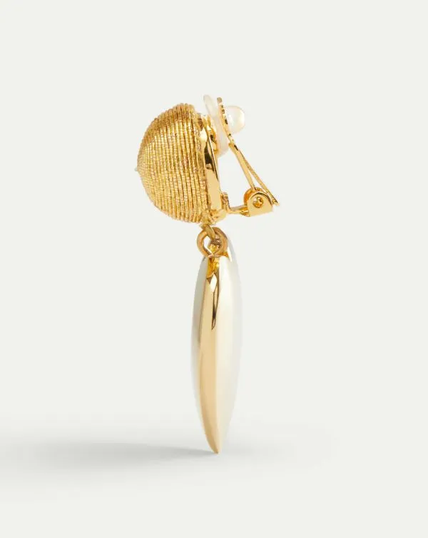 Mini Cora Earrings Clip Backing Gold Women Veronica Beard Accessories Mini Cora Earrings Clip Backing Gold Women Veronica Beard Accessories