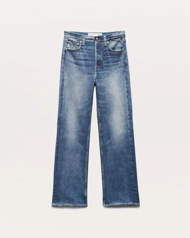 Miramar Terry Shea AnkleLength Pants Cosmos FlexiMiramarWideLeg and BarrelJeans rag and bone Women