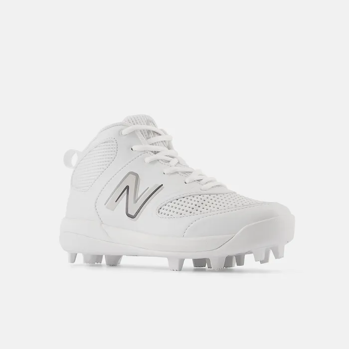 New Balance Cleats Kids 3000 v6 Rubber Molded Synthetics White New Balance Cleats Kids 3000 v6 Rubber Molded Synthetics White