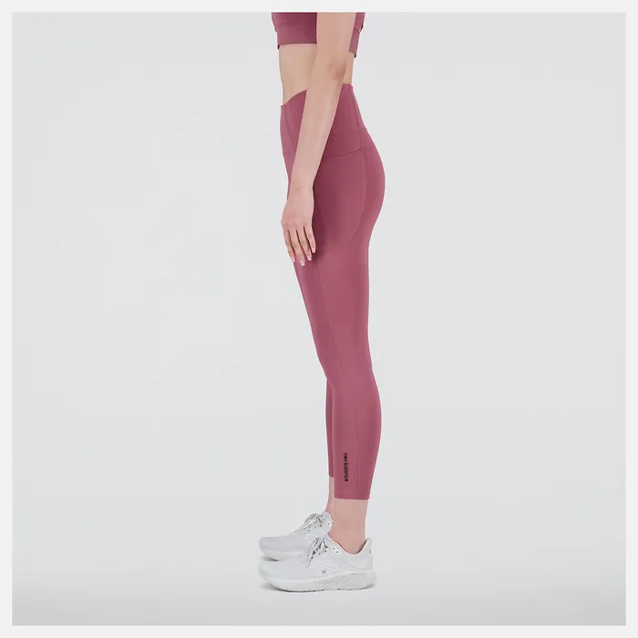 New Balance Pants and Leggings Women Shape Shield 78 High Rise Pocket Tight WASHED BURGUNDY New Balance Pants and Leggings Women Shape Shield 78 High Rise Pocket Tight WASHED BURGUNDY
