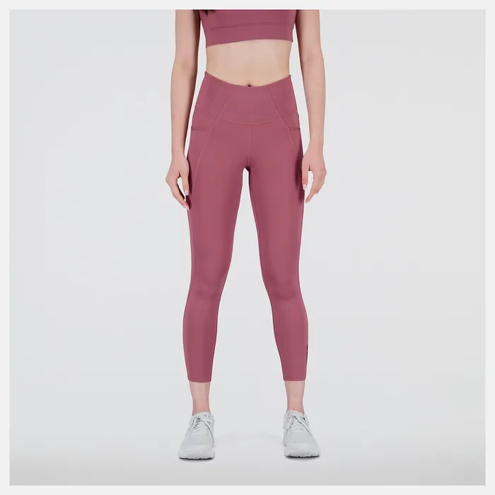 New Balance Pants and Leggings Women Shape Shield 78 High Rise Pocket Tight WASHED BURGUNDY New Balance Pants and Leggings Women Shape Shield 78 High Rise Pocket Tight WASHED BURGUNDY
