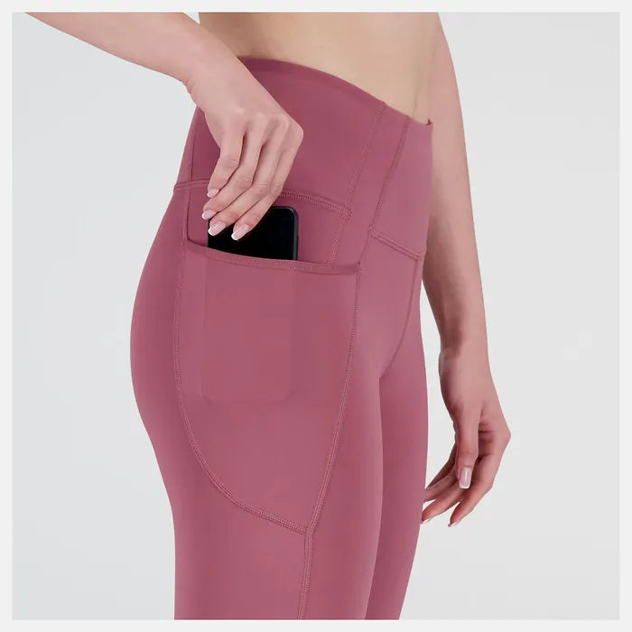 New Balance Pants and Leggings Women Shape Shield 78 High Rise Pocket Tight WASHED BURGUNDY New Balance Pants and Leggings Women Shape Shield 78 High Rise Pocket Tight WASHED BURGUNDY