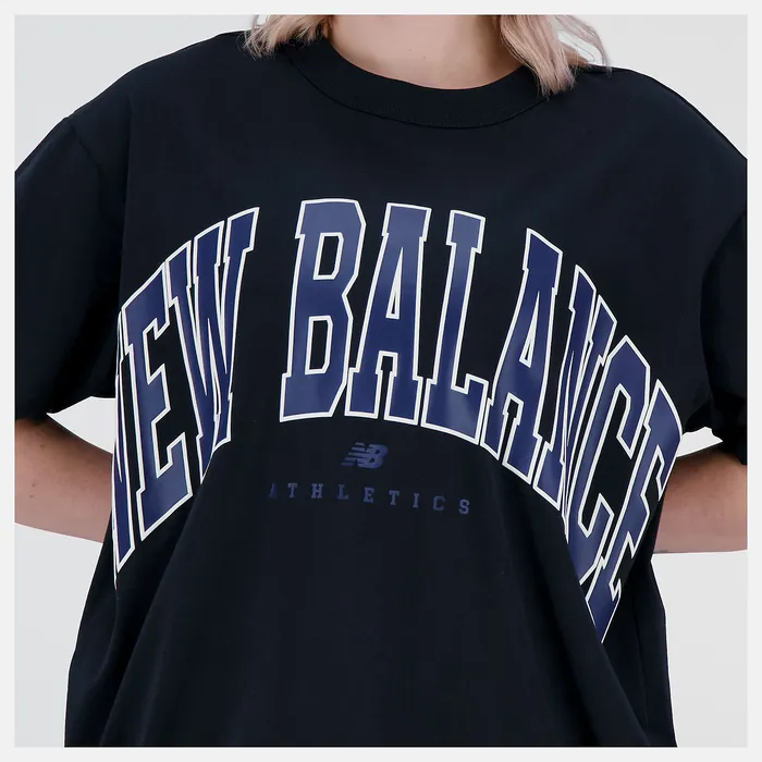 New Balance Unissentials Warped Classics Cotton Jersey TShirt BLACK MenWomen Matching Sets New Balance Unissentials Warped Classics Cotton Jersey TShirt BLACK MenWomen Matching Sets