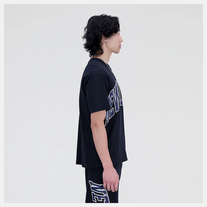 New Balance Unissentials Warped Classics Cotton Jersey TShirt BLACK MenWomen Matching Sets New Balance Unissentials Warped Classics Cotton Jersey TShirt BLACK MenWomen Matching Sets