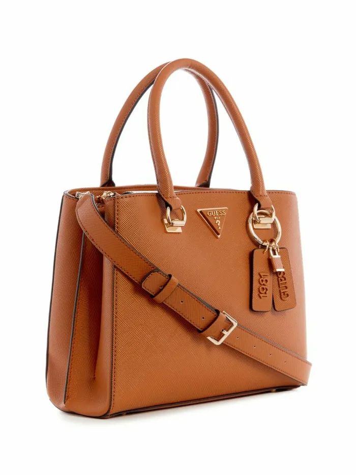Noelle Girlfriend Satchel Light Cognac Handbags GUESS Women Noelle Girlfriend Satchel Light Cognac Handbags GUESS Women