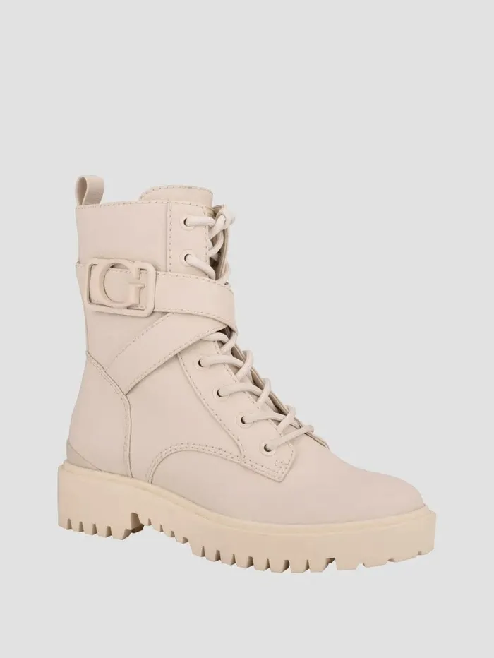 Orana Combat Booties Ivoll Women Boots and Booties GUESS
