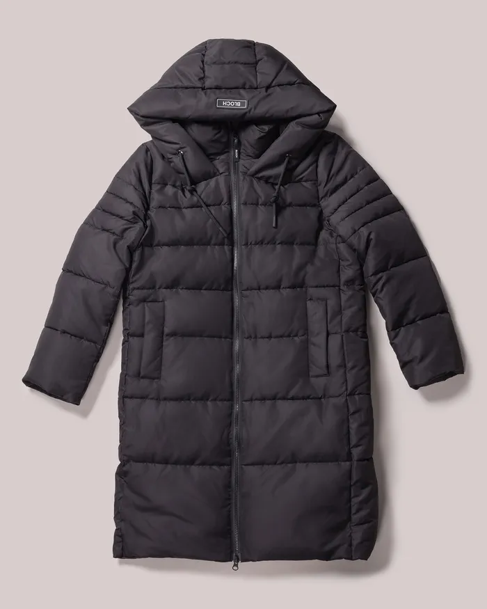 Outerwear Bloch Adult Bloch Longline Puffer Black Outerwear Bloch Adult Bloch Longline Puffer Black