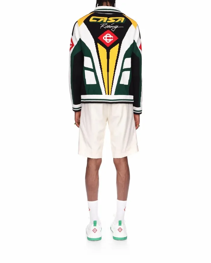 Outerwear Men Casablanca Paris Casa Racing Knit Jacket Outerwear Men Casablanca Paris Casa Racing Knit Jacket