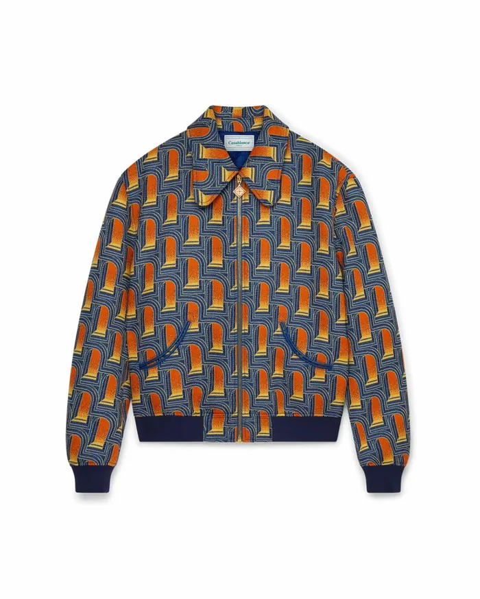 Outerwear Men Casablanca Paris L039Arche De Nuit Jacquard Bomber Jacket