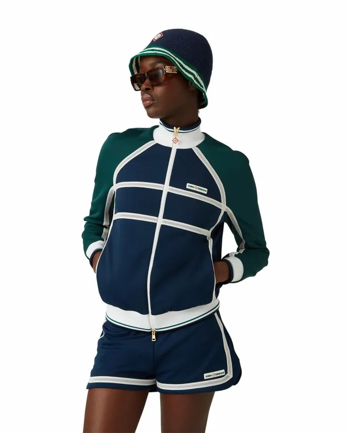 Outerwear Women Casablanca Paris Mesh Tape Track Jacket