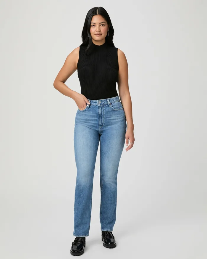 PAIGE Straight Women Flaunt Denim Knockout Straight Jean 8211 Archives
