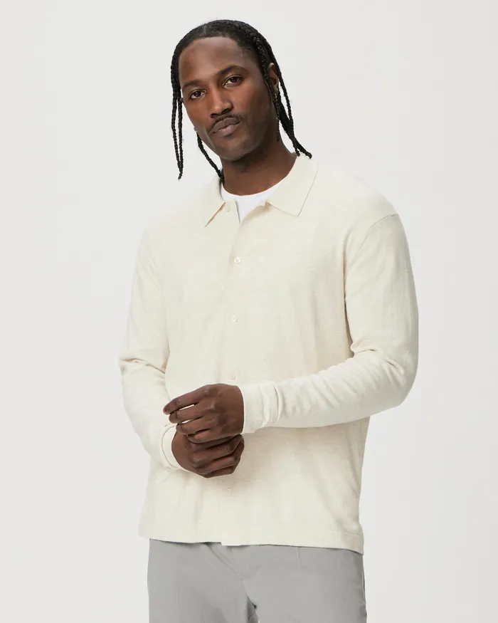 PAIGE Sweaters and Sweatshirts Men Jude Sweater Shirt 8211 Heathered Macadamia PAIGE Sweaters and Sweatshirts Men Jude Sweater Shirt 8211 Heathered Macadamia