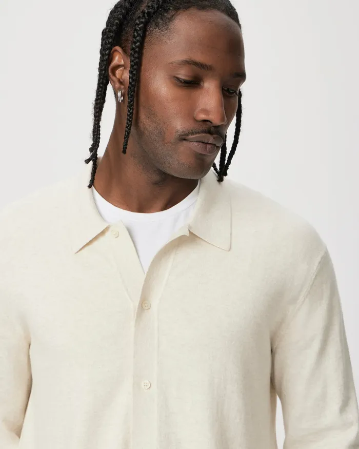 PAIGE Sweaters and Sweatshirts Men Jude Sweater Shirt 8211 Heathered Macadamia PAIGE Sweaters and Sweatshirts Men Jude Sweater Shirt 8211 Heathered Macadamia