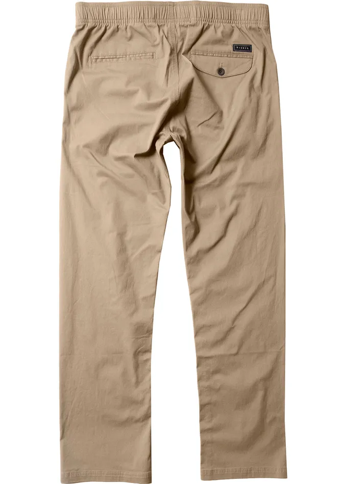 Pants and Denim No See Ums Eco Elastic Pant Khaki Vissla Men Pants and Denim No See Ums Eco Elastic Pant Khaki Vissla Men