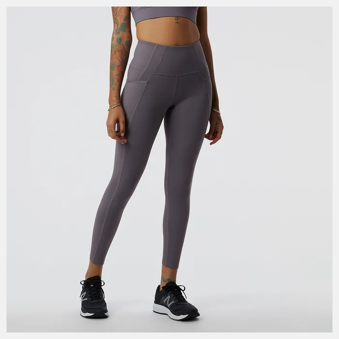 Pants and Leggings Women Shape Shield 78 High Rise Pocket Tight ZINC New Balance