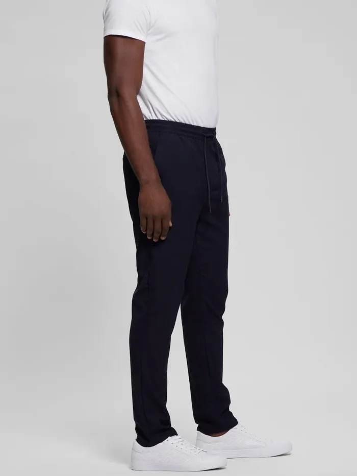 Pants and Shorts GUESS Men Harper Woven Tapered Pant Smart Blue Multi Pants and Shorts GUESS Men Harper Woven Tapered Pant Smart Blue Multi