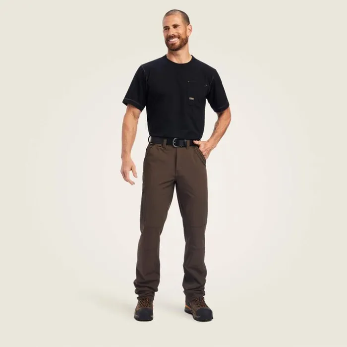 Pants and Shorts Men Ariat Rebar M5 Straight DuraStretch DriTEK Softshell Straight Pant Wren