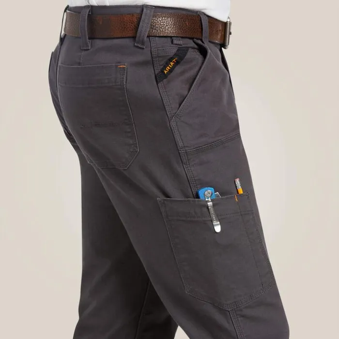 Pants and Shorts Men Ariat Rebar M7 Slim DuraStretch Made Tough Double Front Straight Pant Rebar Grey Pants and Shorts Men Ariat Rebar M7 Slim DuraStretch Made Tough Double Front Straight Pant Rebar Grey