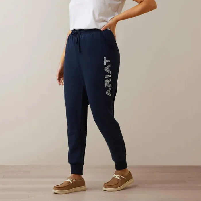 Pants and Shorts Women Ariat Real Jogger Navy Eclipse Pants and Shorts Women Ariat Real Jogger Navy Eclipse