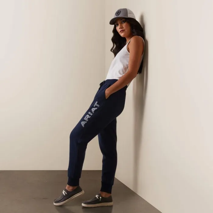 Pants and Shorts Women Ariat Real Jogger Navy Eclipse Pants and Shorts Women Ariat Real Jogger Navy Eclipse