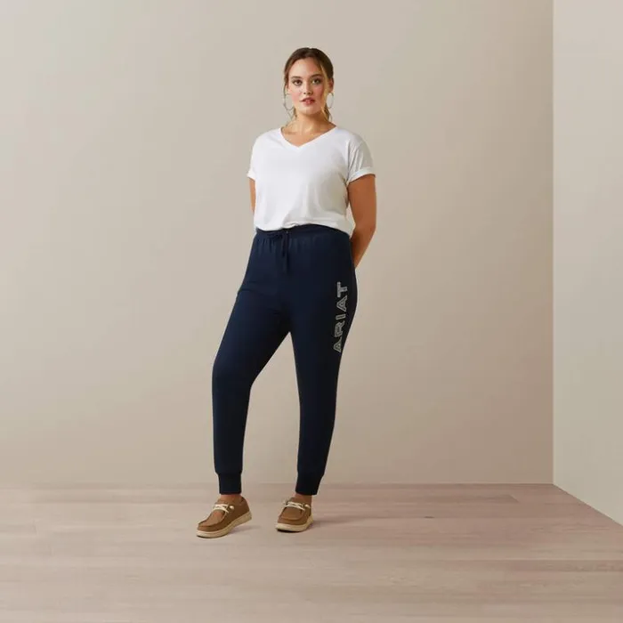 Pants and Shorts Women Ariat Real Jogger Navy Eclipse Pants and Shorts Women Ariat Real Jogger Navy Eclipse