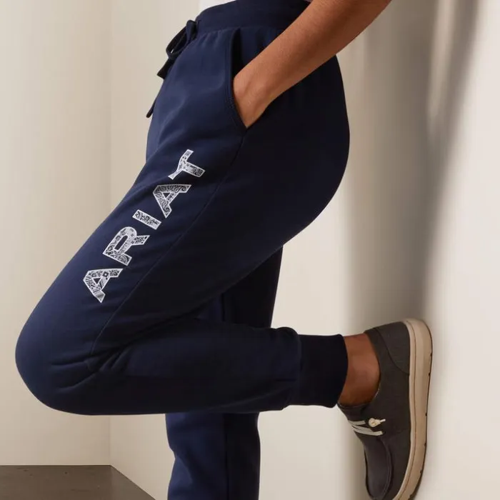 Pants and Shorts Women Ariat Real Jogger Navy Eclipse Pants and Shorts Women Ariat Real Jogger Navy Eclipse