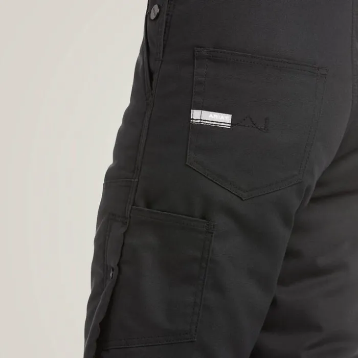 Pants and Shorts Women Ariat Rebar DuraCanvas Stretch Insulated Bib Black Pants and Shorts Women Ariat Rebar DuraCanvas Stretch Insulated Bib Black