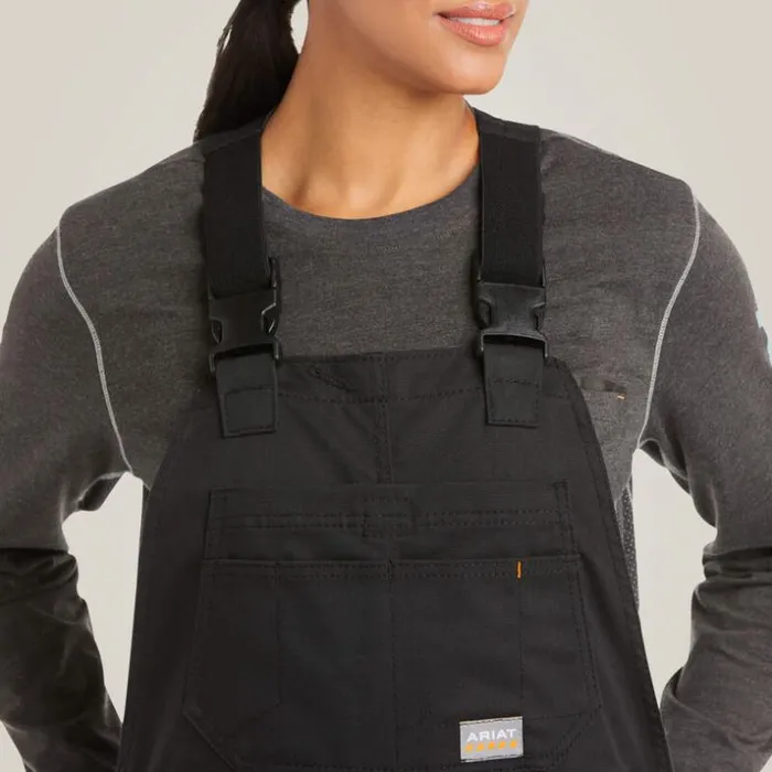 Pants and Shorts Women Ariat Rebar DuraCanvas Stretch Insulated Bib Black Pants and Shorts Women Ariat Rebar DuraCanvas Stretch Insulated Bib Black