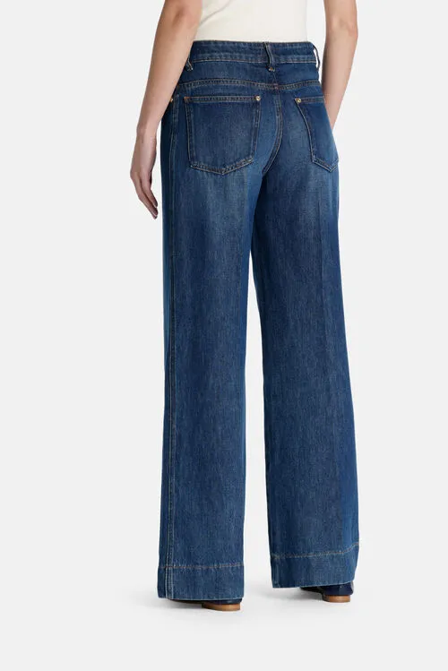 Pants Luisa Spagnoli Women Abati Abati Avio Blue Pants Luisa Spagnoli Women Abati Abati Avio Blue