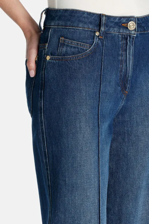 Pants Luisa Spagnoli Women Abati Abati Avio Blue Pants Luisa Spagnoli Women Abati Abati Avio Blue