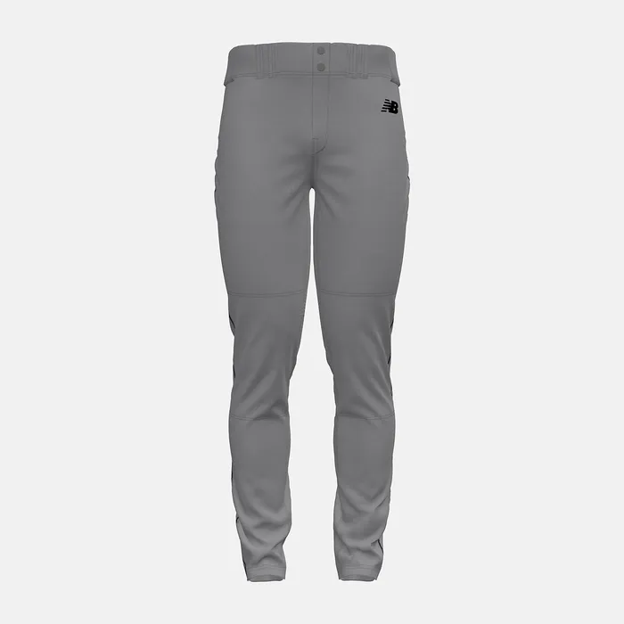 Pants New Balance Men Adversary 2 Baseball Piped Pant Tapered GREY with NAVY