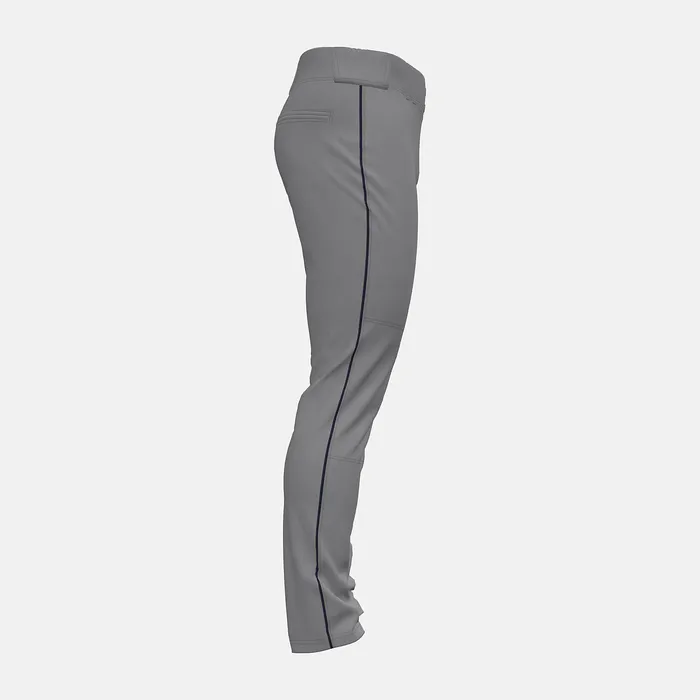 Pants New Balance Men Adversary 2 Baseball Piped Pant Tapered GREY with NAVY Pants New Balance Men Adversary 2 Baseball Piped Pant Tapered GREY with NAVY