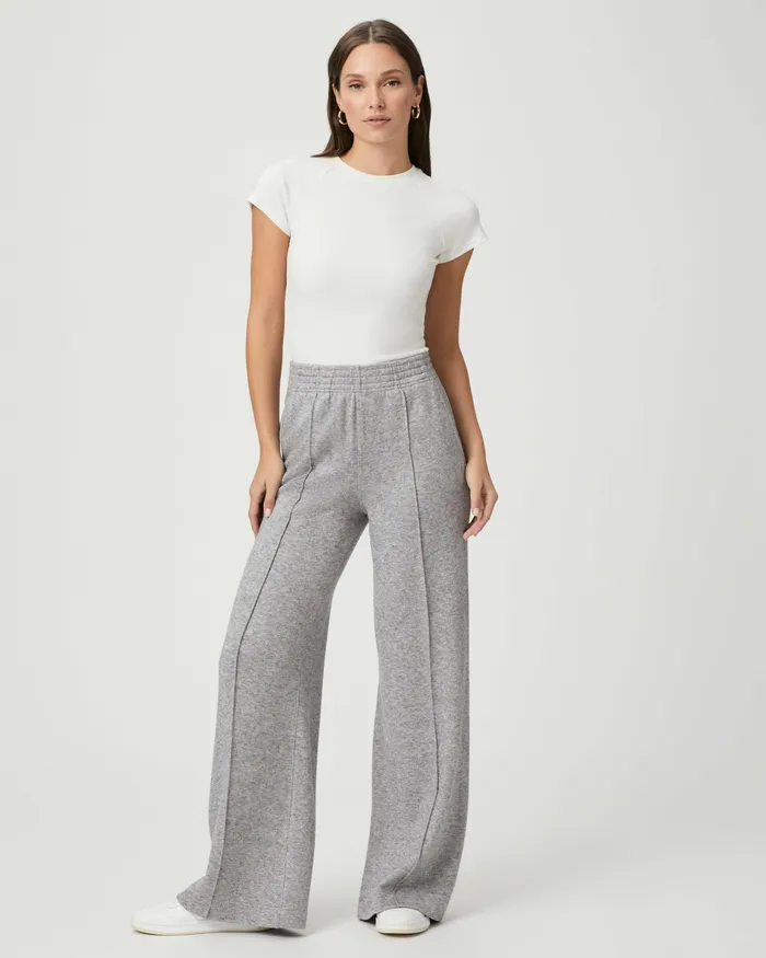 Pants PAIGE Women Harper Wide Leg Pant 8211 Heather Grey