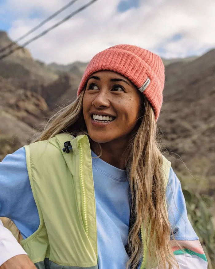 Passenger Beanies Compass Recycled Beanie Shell Pink Shell Pink 8211 WomenMen