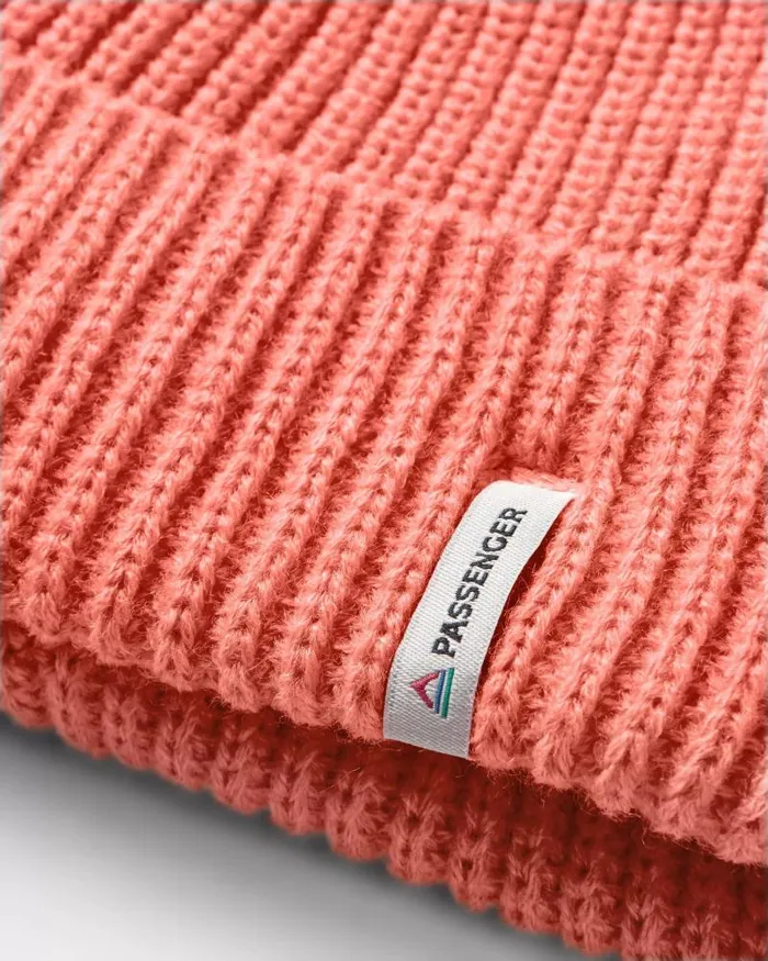 Passenger Beanies Compass Recycled Beanie Shell Pink Shell Pink 8211 WomenMen