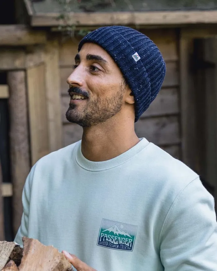 Passenger Beanies Fisherman 20 Recycled Cotton Beanie Deep Navy Deep Navy 8211 WomenMen